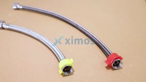 Xximos 300mm - 500mm Stainless Steel Flexible Hose Line Connector Hose Double Head Can Connect Hoses