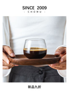 High Borosilicate Glass Coffee Cup Concentrated Espresso Hand-Poured Small Cup Australian White Latte Cup Dirty Cup Home Sharing Cup