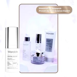 WARDAH White Crystal Secret Series | Day Night Eye Cream Brightening Essence Mask Scrub (BPOM) Krem Mata Pencerah Wardah Seri Rahasia Putih Wardah Perawatan Kulit Anti-Aging - Lazada