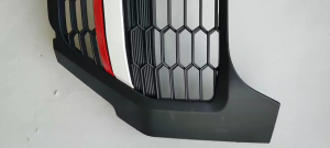 Toyota Hilux Rogue GR-3 Front Grille 2023 - 2025 | GR Vision LED Grill Matt Black | Red/White TOYOTA Logo