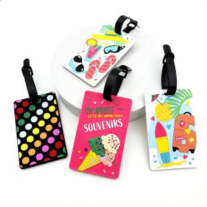 1/2/3pcs Christmas Holiday Luggage Tag Travel Bag Pendant Anti-Loss Name Tag Display Strap for Holiday Travel