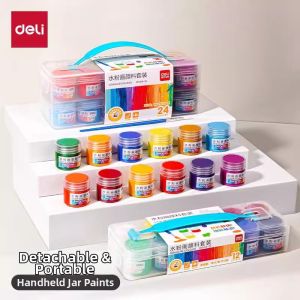 deli | Child-friendly Washable Watercolor Paint Set 24 Colors