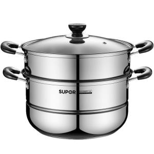 Supor | Stainless Steel Double-Layer Thick Home Steamer 28cm