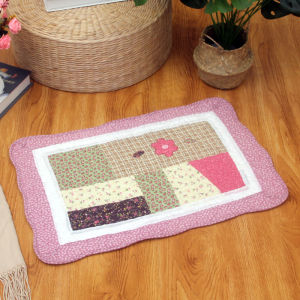 New Cotton Country Cloth Quilted Floor Mat Anti-Slip Living Room Entrance Bathroom Window Seat Small Foot Mat Home Decor