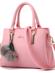 Fashionable Ladies Handbag Simple Stylish Shoulder Bag Killer Bag Soft PU Leather Large Capacity Casual British Style Womens Bag