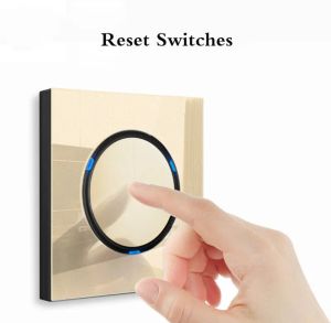 saklar lampu 1 gang dengan indicator led panel kacan1 way