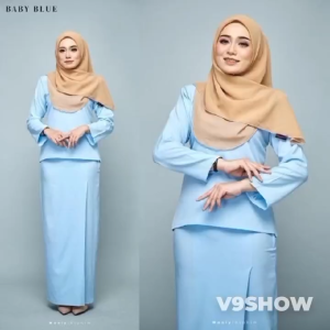 Smart Collection MAHALA Set Wanita Baju Kurung Matrial-Como Crepe{Size-XS to 4XL}.