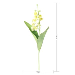 39 CM Artificial Lily of the Valley Stems 4 Colors Realistic Faux Flowers for Wedding Home Table Centerpiece DIY Floral Decor