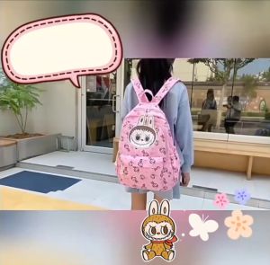 TAS RANSEL ANAK PAUD TK SD LABUBU / TAS SEKOLAH LABUBU / TAS RANSEL ANAK SEKOLAH TK PAUD SD MOTIF LABUBU