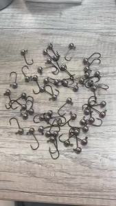 50PCS Original Color Lead Jig Head Fishing Hooks 0.45g 1g 2g Fishing Goods Equipment Tackle Hooks Barbed Accessories Tools Set