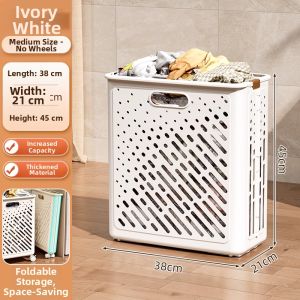WENKEXIN | Folding Wheeled Attractive Large Capacity Laundry Basket