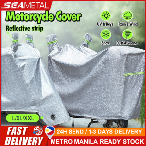 🇵🇭 SEAMETAL Motorcycle Cover Waterproof Anti-UV Motorcycle Clothes Electric Vehicle Scooter Four Seasons Dust Protective Cover