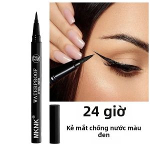Bút Kẻ Mắt Dạng Lỏng Khô Nhanh Màu Đen 24H Lâu Trôi Mịn Màng Không Thấm Nước Trang Điểm Chống Nhòe Cho Mắt - 1/2 CÁI
