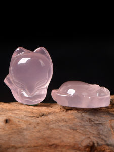 Natural Crystal Semi-Precious Stone Small Fox DIY Handcraft Jewelry Accessories Beads Material for Customized Crafts