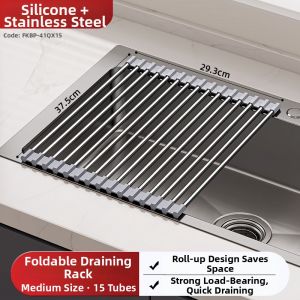 TAOSHI | Foldable Stainless Steel Draining Board