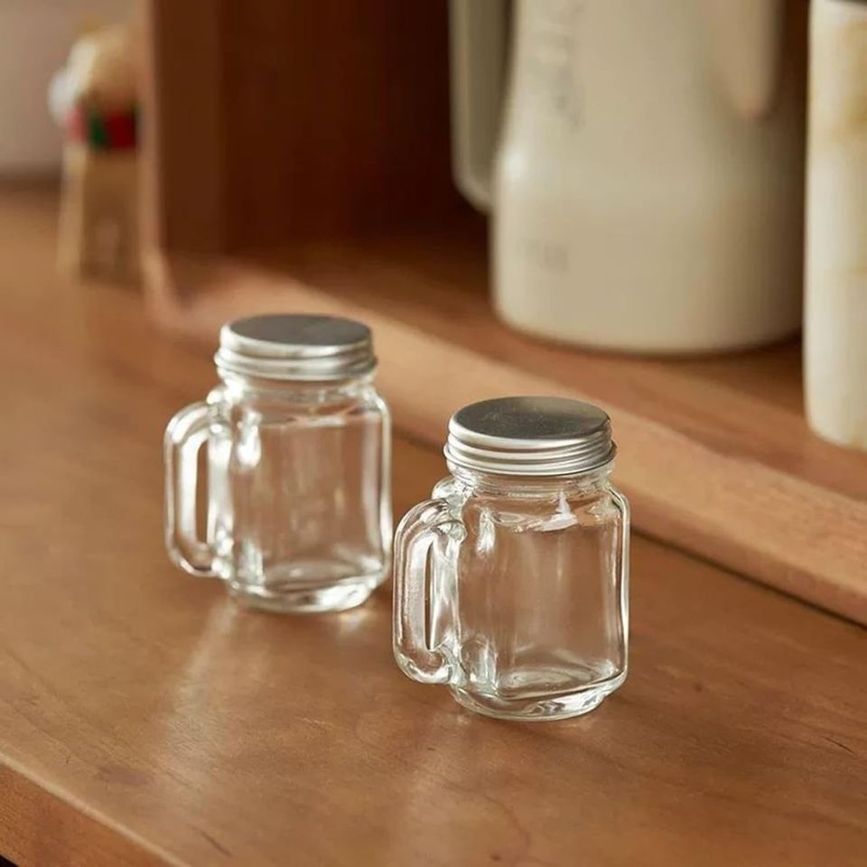 3PCS Mini Mason Jar With Lid For Jam Honey Portable Leakproof Party Bar Vodka Spirits Shot Glass Coffee Milk Juice Bottle