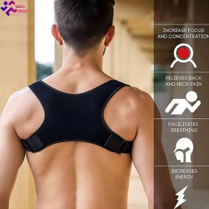 Back Support Brace Posture Corrector Back Shoulder Correction Brace Belt Strap Adjustable Back Support Brace Shoulder Belt
