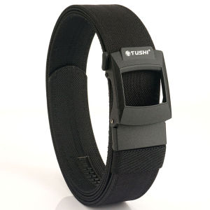 TUSHI New Hard Tactical Belt Metal Buckle Adjustable Military Belt Rigid Heavy Duty Sturdy Ratchet Nylon Belt IPSC Accessories