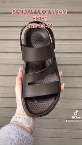 Dép xăng đan sandal nam ba quai - Chất liệu PVC mềm - Thương hiệu LUOFU E6181