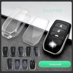 Vỏ Chìa Khóa Xe TPU Trong Suốt Cho Toyota C-HR AX20 2023-2026 Vỏ Bảo Vệ Chìa Khóa Trong Suốt Vỏ Bảo Vệ Phụ Kiện Ô Tô