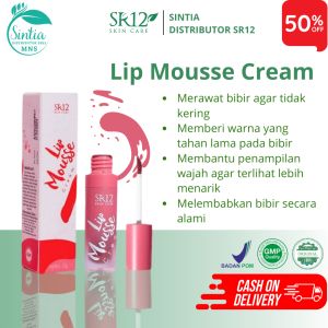 SR12 Lip Mousse Red Cream Lipstik Cair Tahan Lama Serta Merawat Bibir Kering Secara Alami 2gr