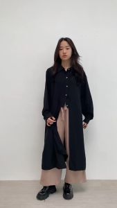 KAYSER Hwayoung Midi Dress Wanita 3 in 1 All Size Rayon Crinkle Womens Dress Fashion 420G