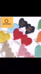 KEEPWORKING Detachable Metal Heart Waist Sewing-Free Tighten Button for Women Skirt Pant Detachable Buckle Jeans Reduce Waist Brooch