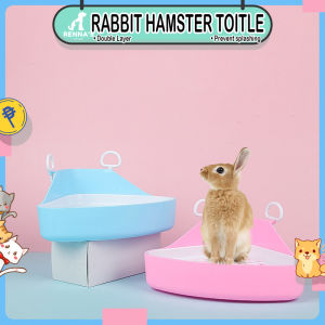 Rennas Double Layer Rabbit Toilet For Hamsters Toilet For Guinea Pig Toilet Pet Hamsters Accessories Rabbit Accessories