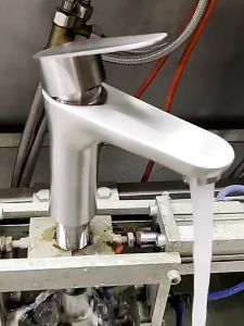 Faucet 304 tap stainless steel faucet heightening Basin single cold face basin copper toilet wash basin hot cold faucet