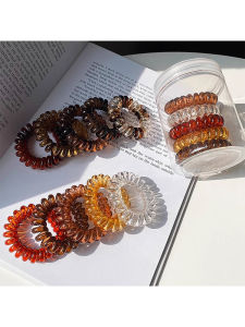 ยางรัดผมยืดหยุ่นสูงแบบไม่มีรอย รัดผมที่ไม่กัดหนังศีรษะ สายโทรศัพท์ ยางรัดผมสำหรับผู้หญิง สไตล์เรียบง่าย ขนาดเล็ก หัวเข็มขัด