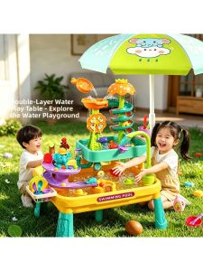 Aomosin | Outdoor Double-layer Water Play Table and Fishing Pool Toy