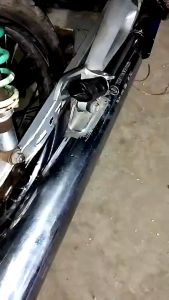 MOTORCYCLE WAVE FOOTREST REAR COLORED