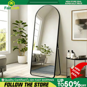 FairCraft HD High-Quality Full Body Mirror Large with Explosion-Proof Design Premium Metal Frame Floor/Wall Mounted for Living Room Bedroom
