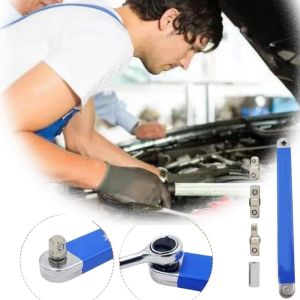 Cờ Lê Đa Năng 3/8 Inch Kiểu Xích Có Chức Năng Mở Rộng Hai Chức Năng Dụng Cụ Cầm Tay Dùng Cho Sửa Chữa Ô Tô Phụ Kiện Xe Hơi Không Gian Nhỏ