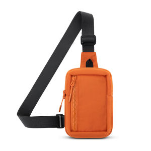 New 2025 Small Sporty Crossbody Bag for Women Mobile Phone Waist Pack Fashionable Mini Backpack Nylon Material Zip Closure
