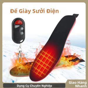 Đế Giày Thông Minh Cỡ Lớn Có Chức Năng Sưởi Ấm Điều Khiển Bằng Điện Làm Ấm Chân Bằng Than Hoạt Tính Nhiệt Dành Cho Chăm Sóc Bàn Chân Mùa Đông