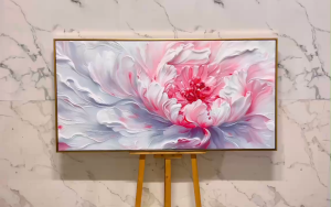 Tranh Hoa Hiện Đại 5D Tranh Hoa Lá Tranh Tráng Gương Tranh Canvas Cao Cấp Tranh Treo Tường