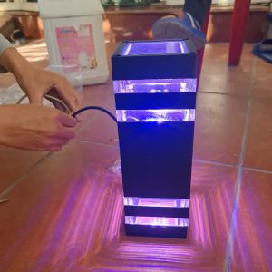Đèn Vuông trang trí trụ cột (Hàng Chính Hãng) 3 màu Xanh-Vàng-Tím