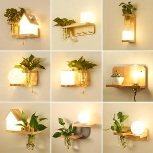MEISITEKEKE | Modern Nordic LED Solid Wood Wall Light