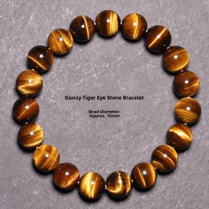 QINBAOSHUIJING | Tigers Eye Beaded Bracelet
