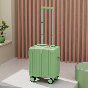 14-Inch Carry-On Suitcase Mini Luggage Lightweight Password Lock Travel Bag for Men And Women Fashionable Trendy ABS+PC Material