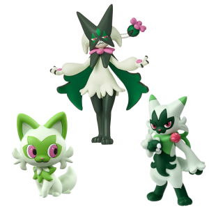 Takara Tomy | Original TAKARA TOMY Pokemon Figures MS Sprigatito Floragato Meowscarada Anime Monster Collection Perfect Gift Toys