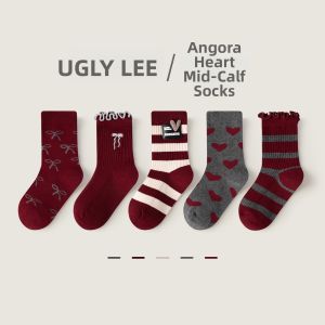 Girls Cotton Socks Mid-calf