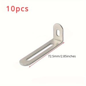 10/20 Pieces of Stainless Steel Adjustable Angle Bracket - Right Angle Furniture Connector and Shelf Support Fixing Parts