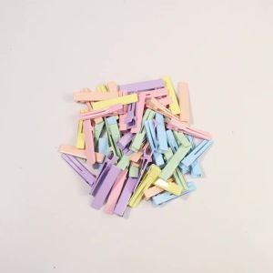 10pcs/lot Macaroon Color Hair Clip 4.8cm Metal Square Hairpin Hair Clips Base Barrette For DIY Headwear Accessories Decor