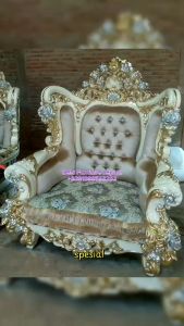 Sofa Terbaru 2025 Set Sofa Ruang Tamu Mewah Kursi Jati Ukir Jepara Mebel