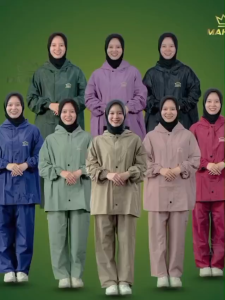 MAHKOTA Jas Hujan Motor Premium Tebal Anti Tembus Air Setelan Pria Wanita