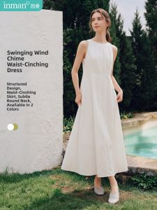 INMAN | Đầm Dáng A Màu Trắng Elegent Cho Phụ Nữ Mùa Hè