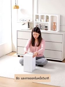 กล่องรองเท้า ชั้นวางรองแท้า กล่องใส่รองเท้า พลาสติกประกอบเอง เปิดฝาด้านหน้า กล่องเก็บรองเท้า ตู้เก็บรองเท้า กล่องรองเท้าใส กล่องใส่รองเท้า พับได้