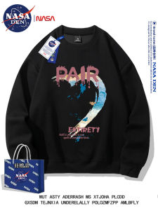 NASA Joint Name 2024 Autumn Winter New Top Print Long Sleeves Bottoming Shirt Drop-Shoulder Sleeve Fashion Brand Sweater Mens Inner Wear